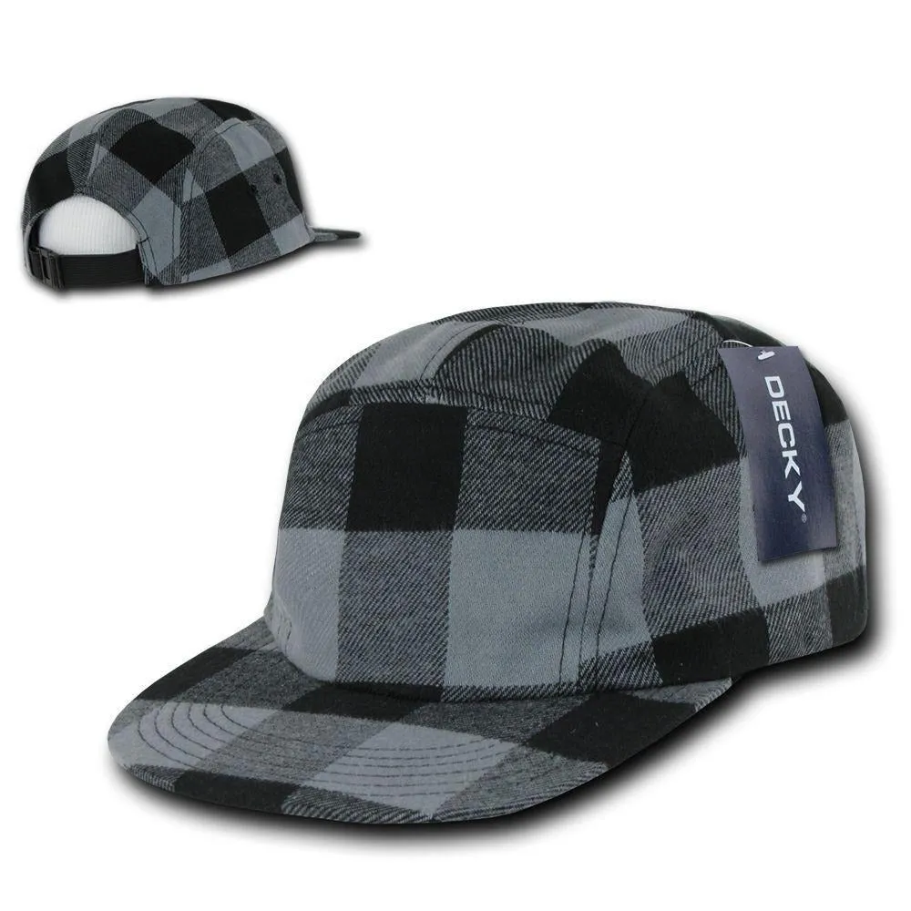 1 Dozen Decky 5 Panel Racer Racing Jockey Biker Caps Hats Camo Wholesale