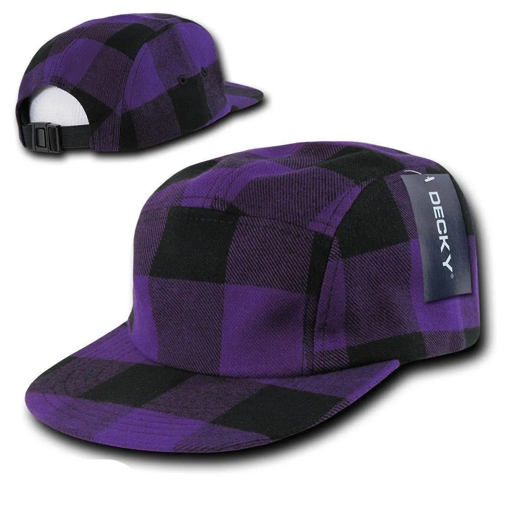 1 Dozen Decky 5 Panel Racer Racing Jockey Biker Caps Hats Camo Wholesale