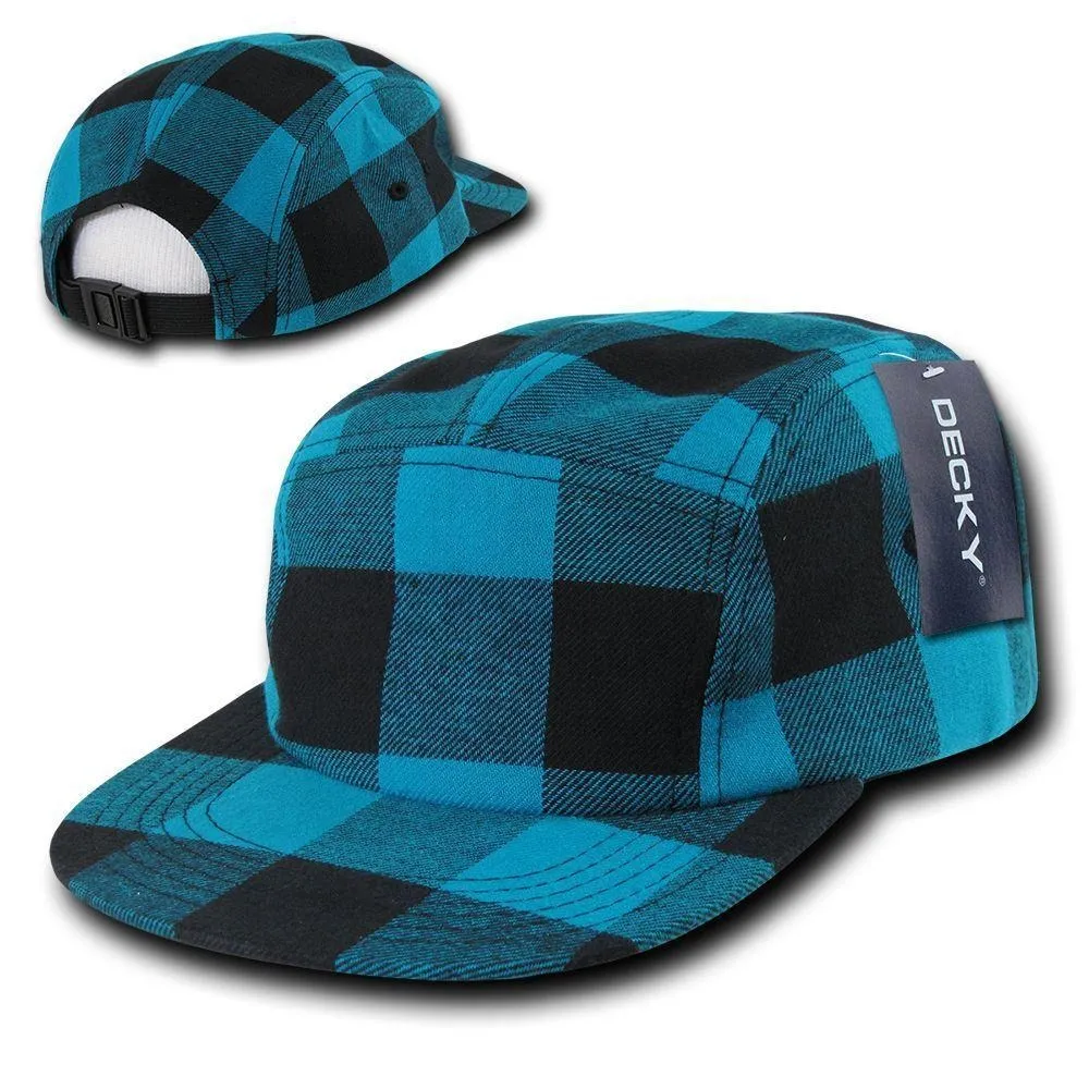 1 Dozen Decky 5 Panel Racer Racing Jockey Biker Caps Hats Camo Wholesale