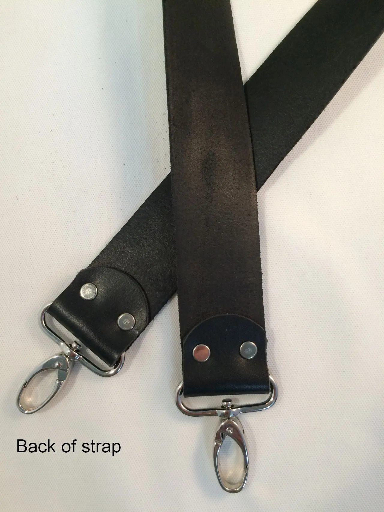 1.5" Quality Wide Leather Cross Body Purse Bag Strap NEW 5 Lengths  3 Colors