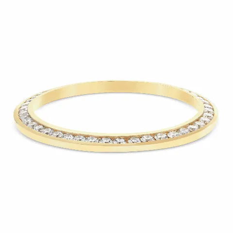 2.30CT CHANNEL SET DIAMOND BEZEL 18KY FOR ROLEX DATEJUST, PRESIDENT, DAY DATE