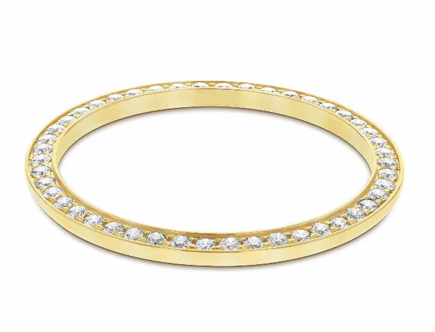 36MM FULL SIZE DATEJUST DIAMOND BEZEL FOR ROLEX DATEJUST, PRESIDENT WATCH YELLOW