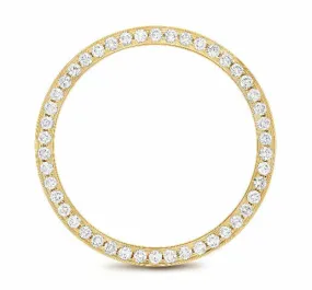 36MM FULL SIZE DATEJUST DIAMOND BEZEL FOR ROLEX DATEJUST, PRESIDENT WATCH YELLOW