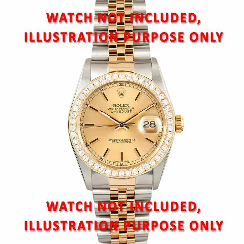 36MM FULL SIZE DATEJUST DIAMOND BEZEL FOR ROLEX DATEJUST, PRESIDENT WATCH YELLOW