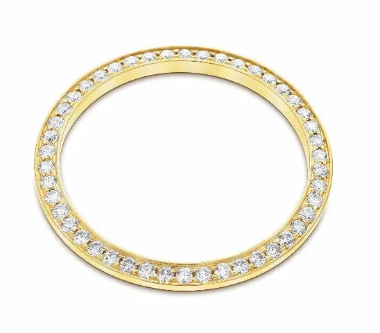 36MM FULL SIZE DATEJUST DIAMOND BEZEL FOR ROLEX DATEJUST, PRESIDENT WATCH YELLOW