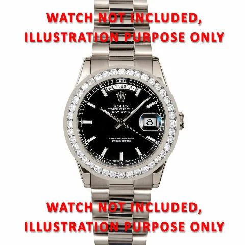 3CT CHANNEL SET DIAMOND BEZEL 18KW FOR 36MM ROLEX SUBMARINER, GMT MASTER 2, YACH