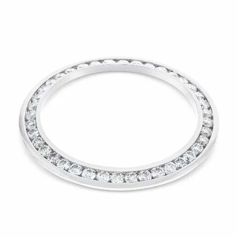 3CT CHANNEL SET DIAMOND BEZEL 18KW FOR 36MM ROLEX SUBMARINER, GMT MASTER 2, YACH