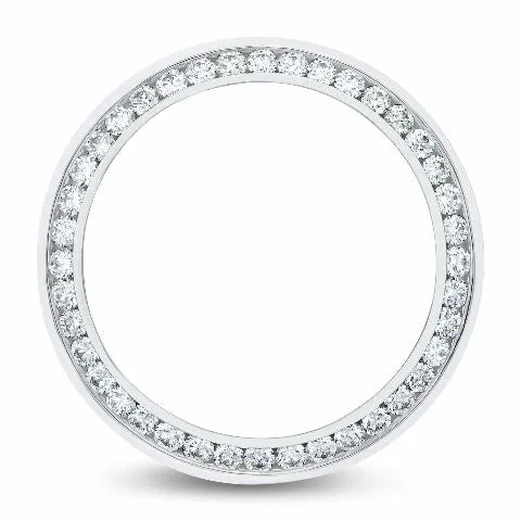 3CT CHANNEL SET DIAMOND BEZEL 18KW FOR 36MM ROLEX SUBMARINER, GMT MASTER 2, YACH