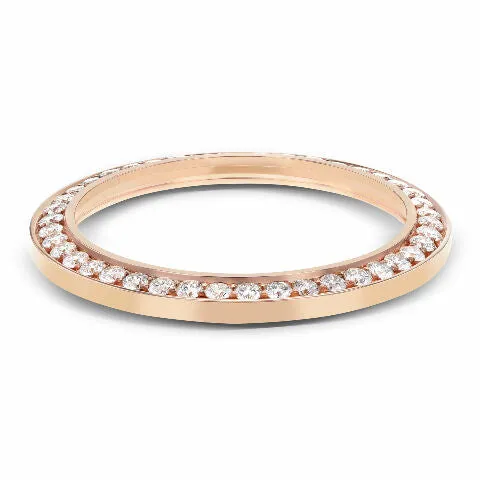 3CT PAVE BEAD SET DIAMOND BEZEL FOR ROLEX DAY DATE 40MM 228235 18K ROSE GOLD