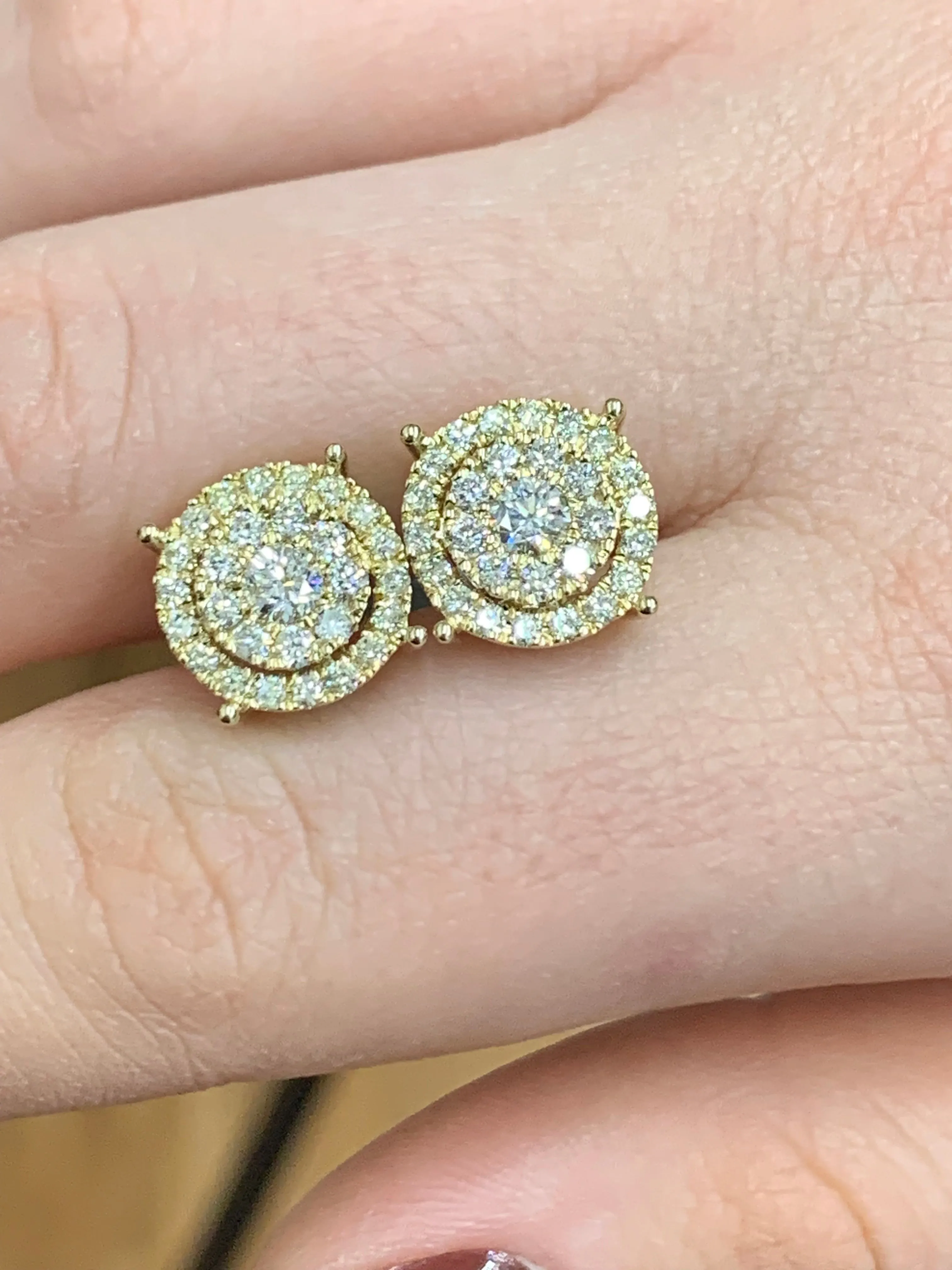4 piece deal: 36mm 18k Gold Presidential Rolex Diamond Watch (XL Bezel measures 40mm)   3.40ct diamonds 14k Gold Men`s Ring   14k Gold and Diamond Earrings   Gift from MTJ
