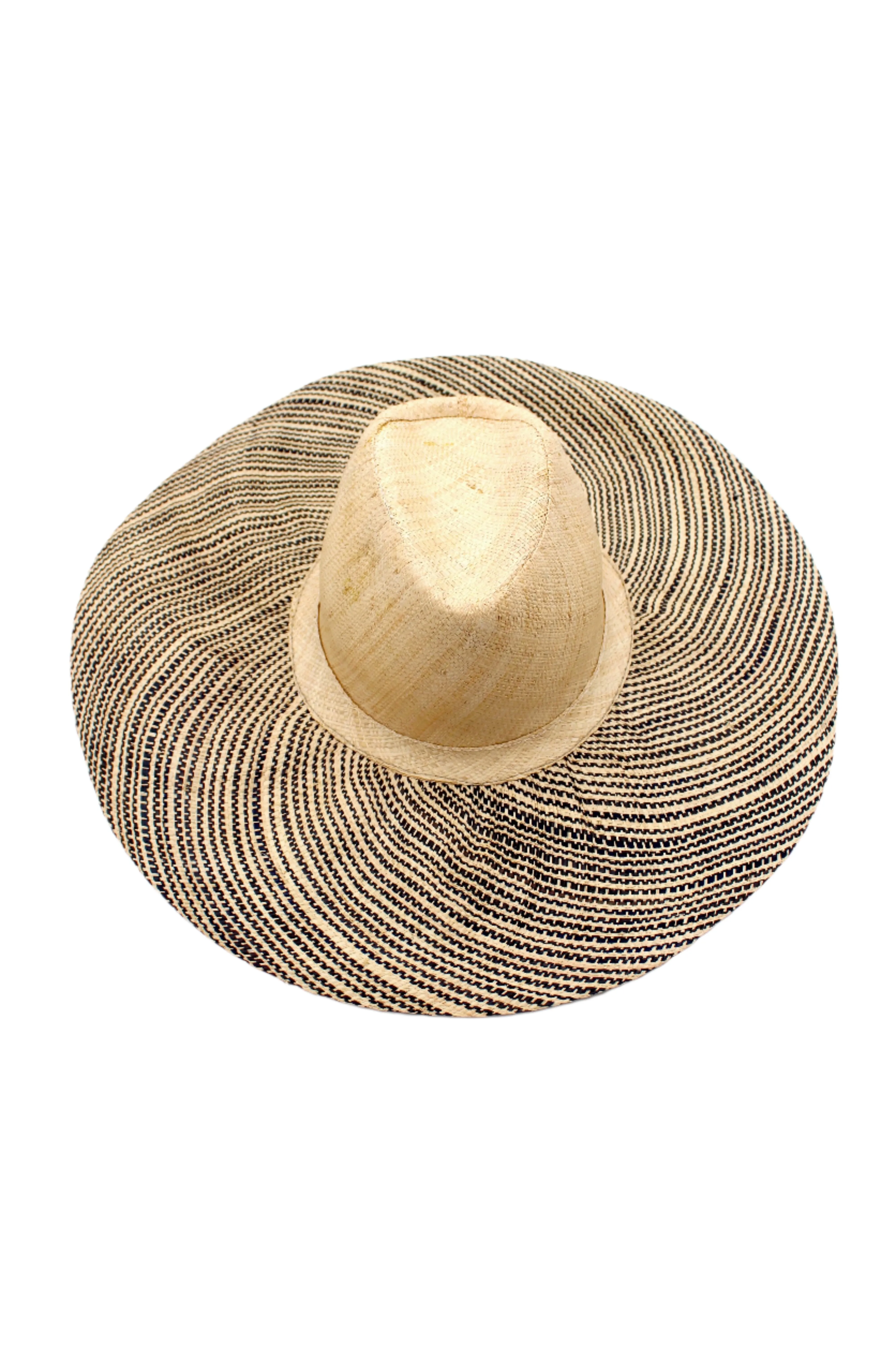 5" Brim Miramar Two Tone Melange Straw Sun Hats