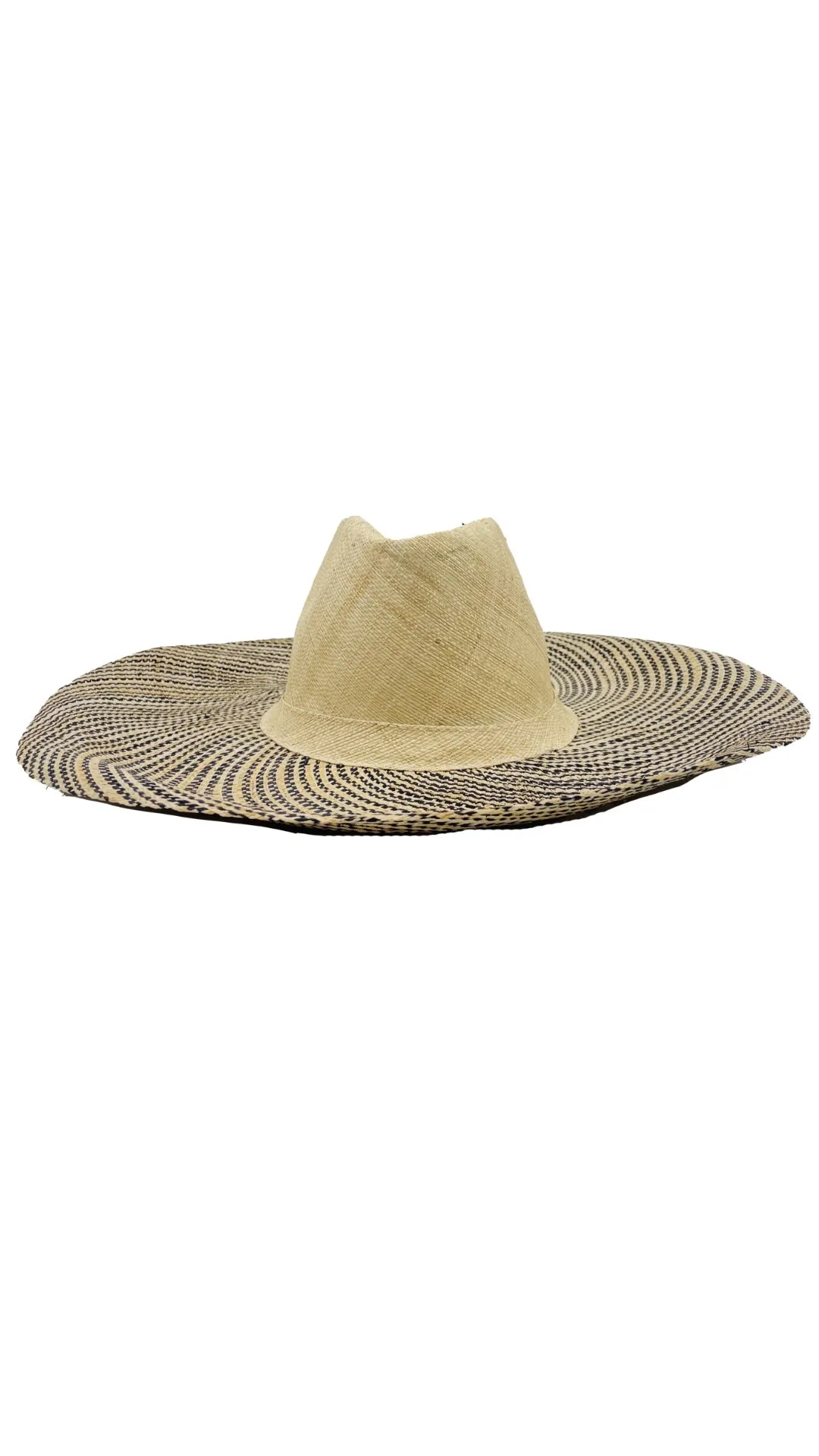 5" Brim Miramar Two Tone Melange Straw Sun Hats