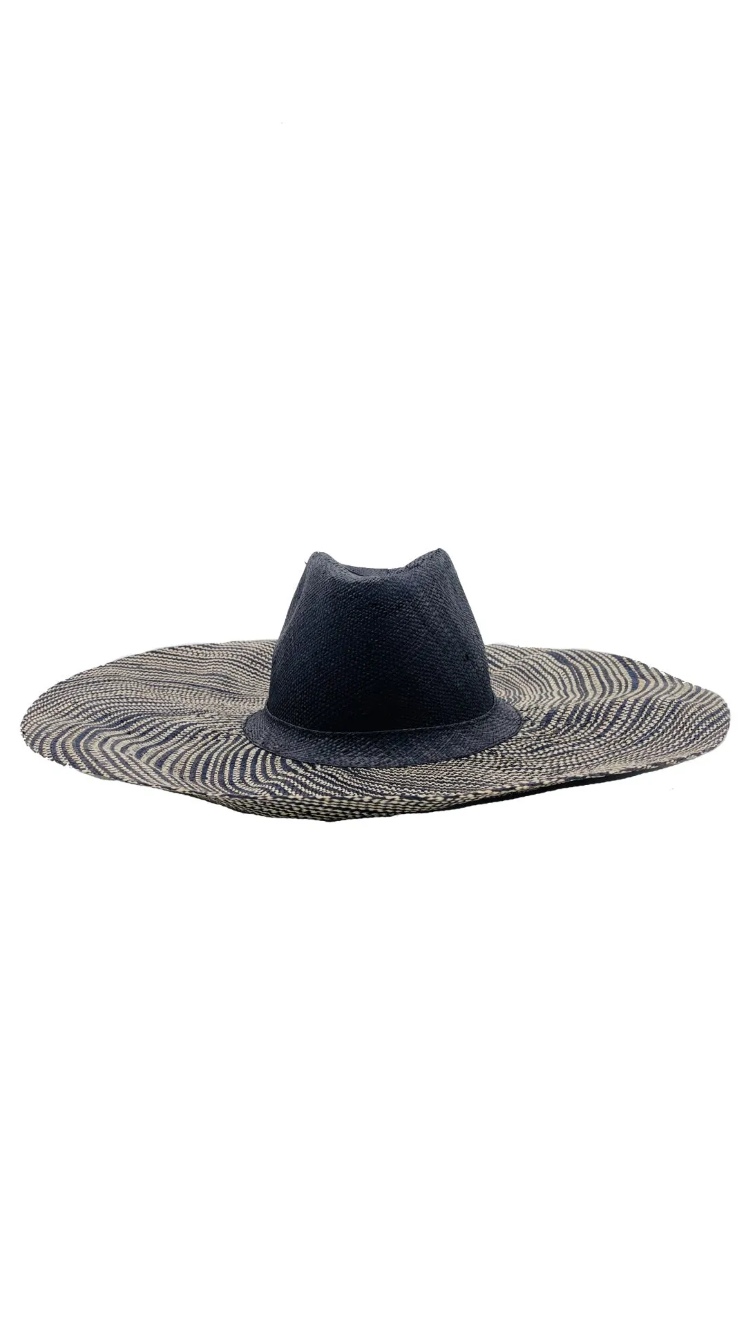 5" Brim Miramar Two Tone Melange Straw Sun Hats
