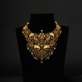Aarohi Silver Necklace