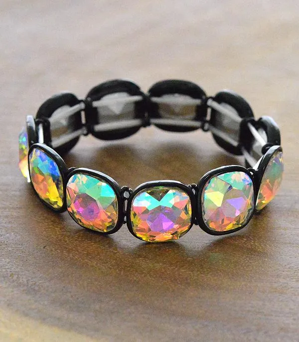 AB Stone Bracelet-Black