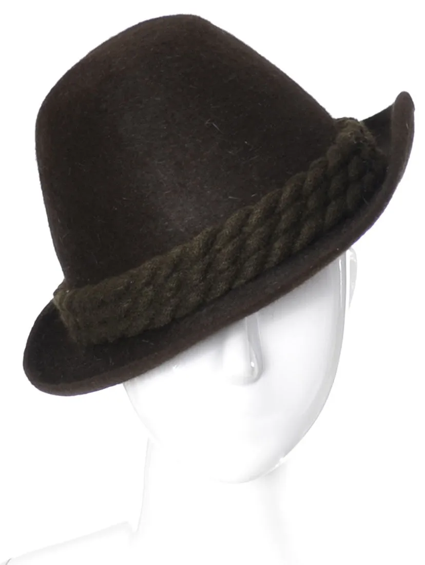 Alpine 1960's Tyrolean Vintage Hat Lanz Salzburg Felted Wool