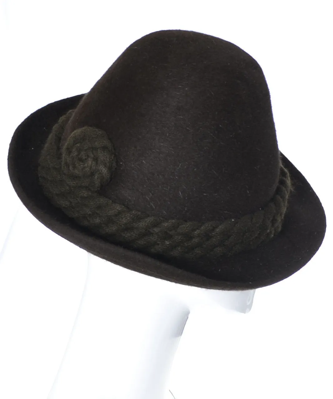 Alpine 1960's Tyrolean Vintage Hat Lanz Salzburg Felted Wool