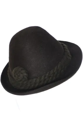 Alpine 1960's Tyrolean Vintage Hat Lanz Salzburg Felted Wool