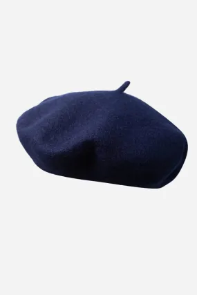 Amelie Classic Beret - Navy Blue