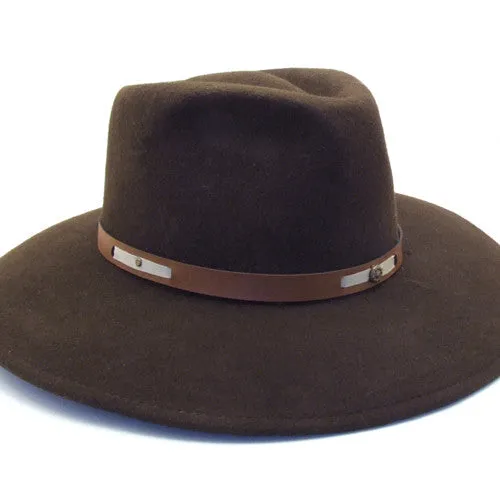 Australia Felted Wool Hat Brown