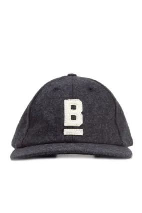 B Flat Cap Wool Charcoal