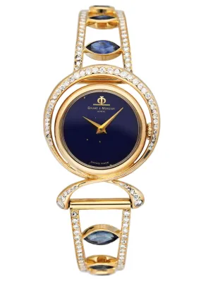 Baume & Mercier 36663 9 Lapis Dial Ladies Watch