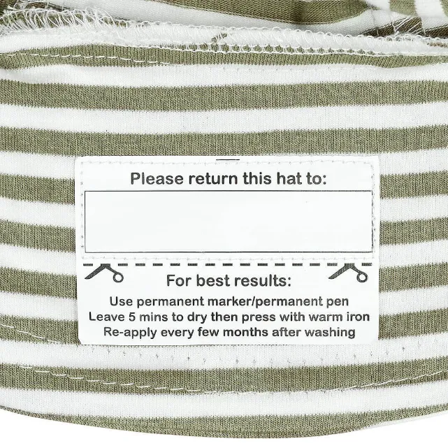 BEDHEAD HATS Kids Classic Bucket Sun Hat - Khaki Stripe