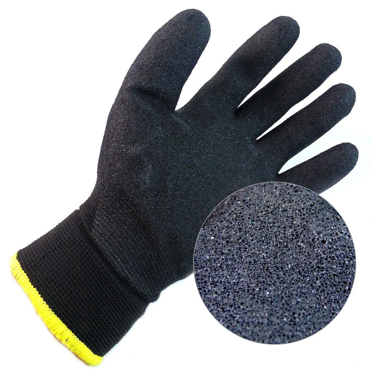 Better Grip® Double Lining Rubber Coated Gloves - BGWANS-BK-CS
