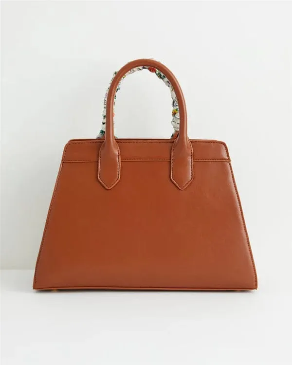 Botanical Pumpkin Tote- Tan