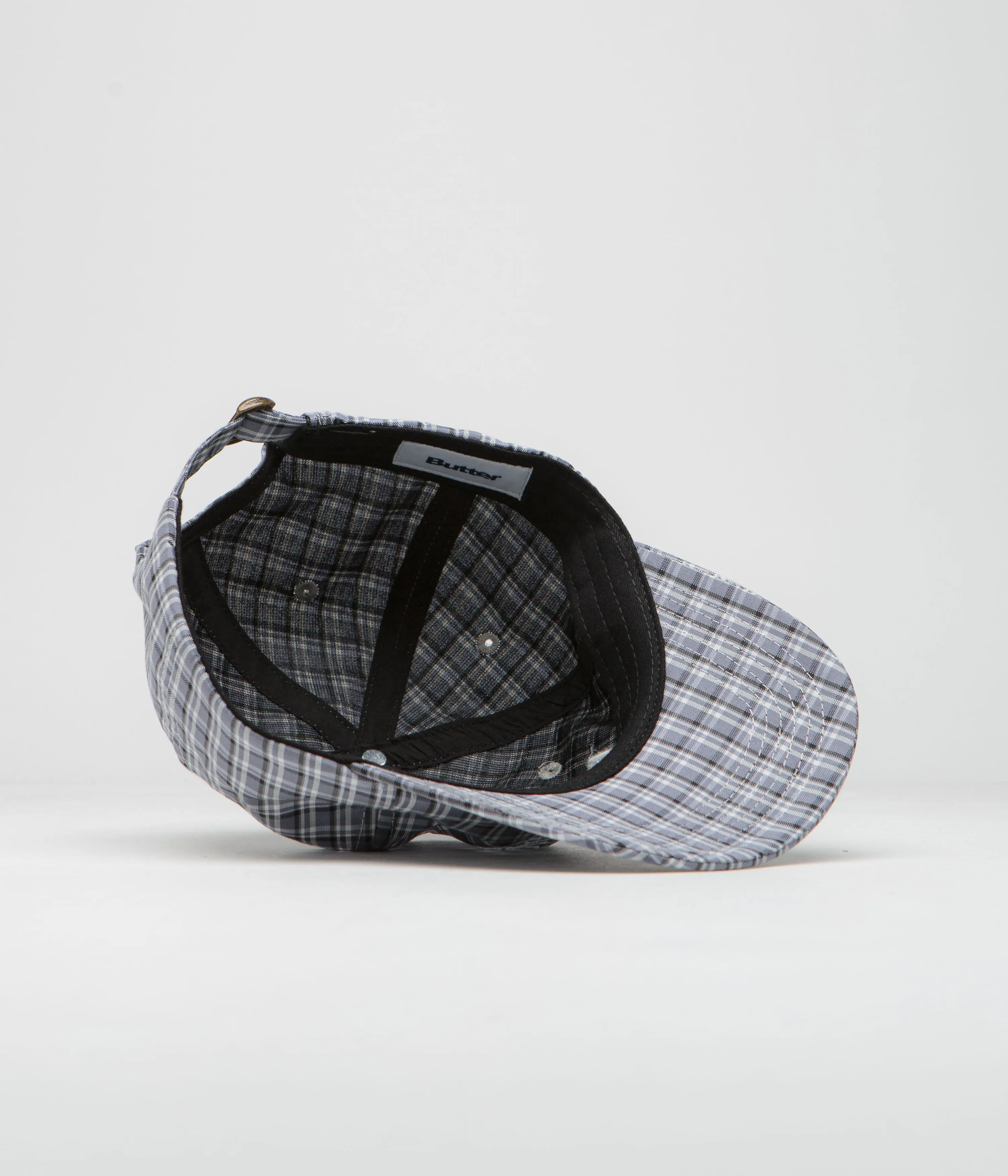 Butter Goods Equipt Plaid Cap - Stone / Black