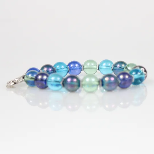 Butterfly Charm Bead Bracelet
