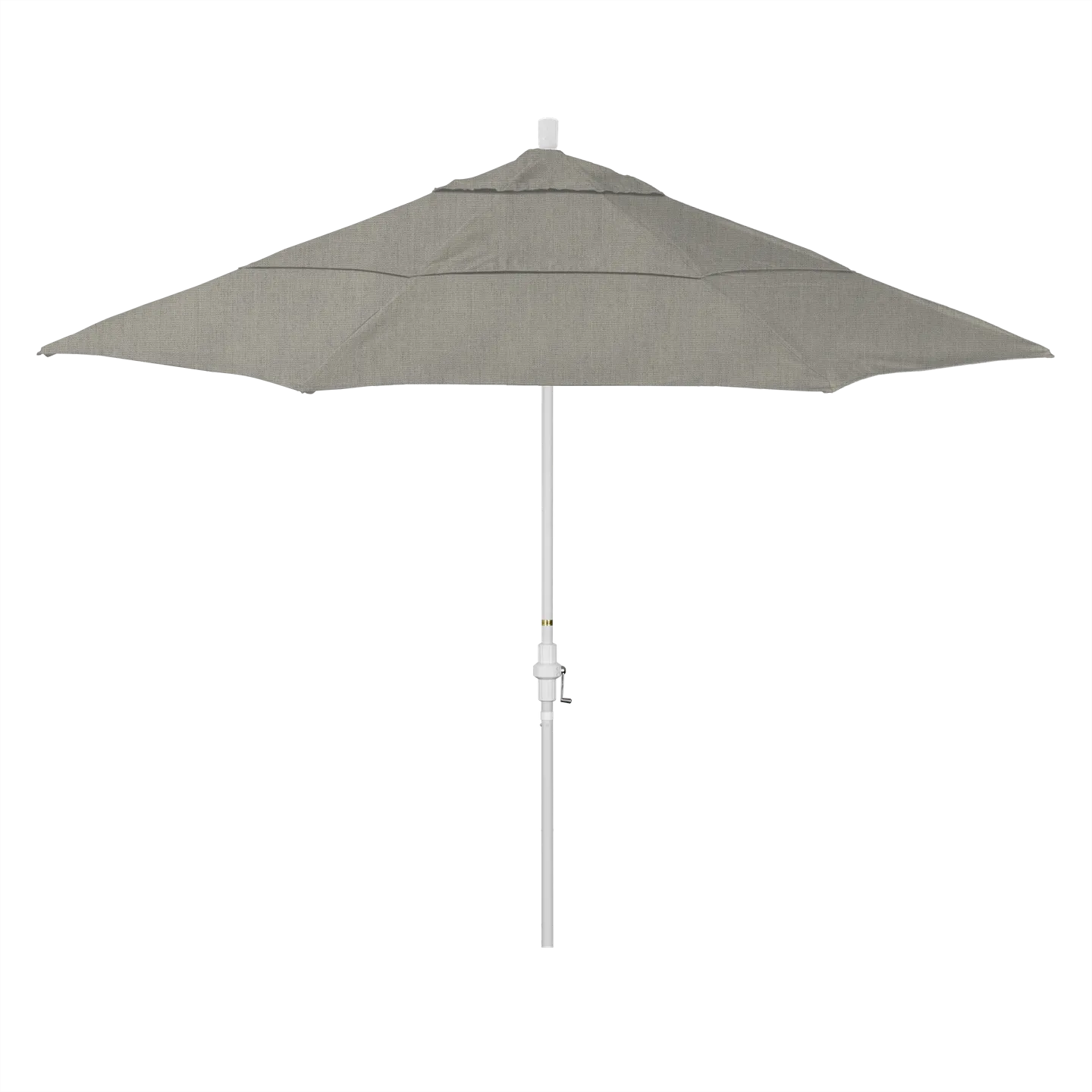 California Umbrella Golden State Series 11 ft Patio Umbrella: Collar Tilt, Crank Lift, and Aluminum Construction