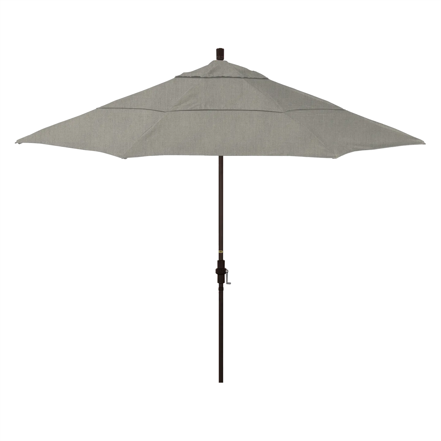 California Umbrella Golden State Series 11 ft Patio Umbrella: Collar Tilt, Crank Lift, and Aluminum Construction