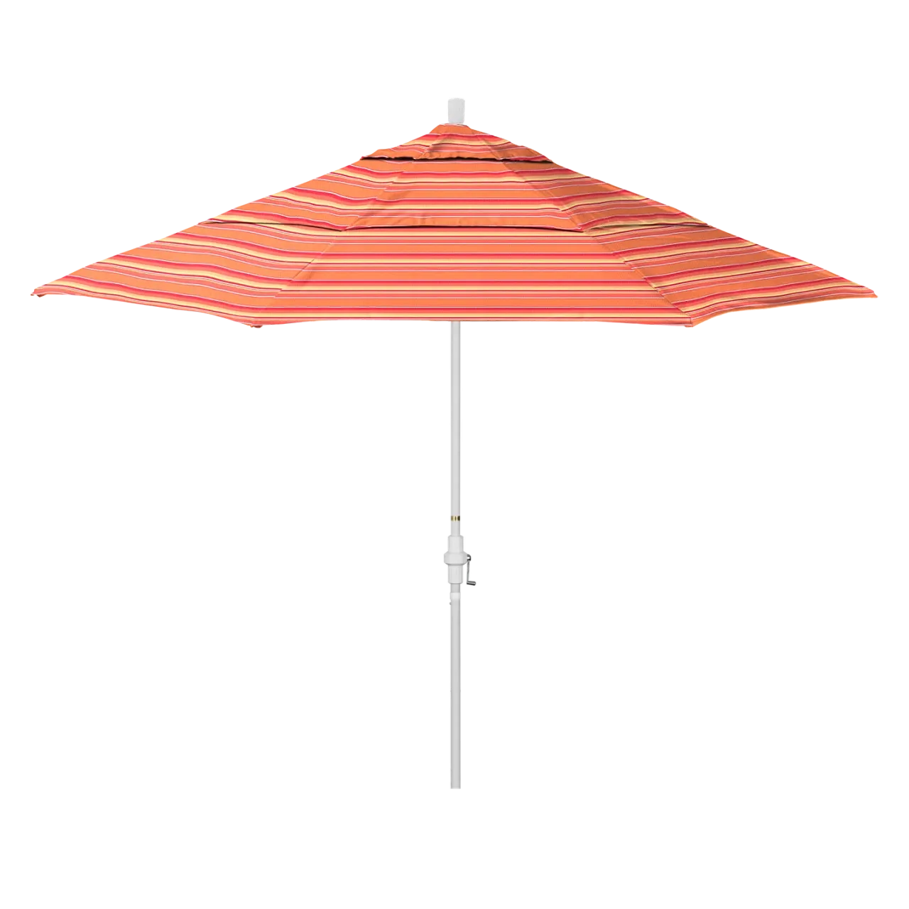California Umbrella Golden State Series 11 ft Patio Umbrella: Collar Tilt, Crank Lift, and Aluminum Construction