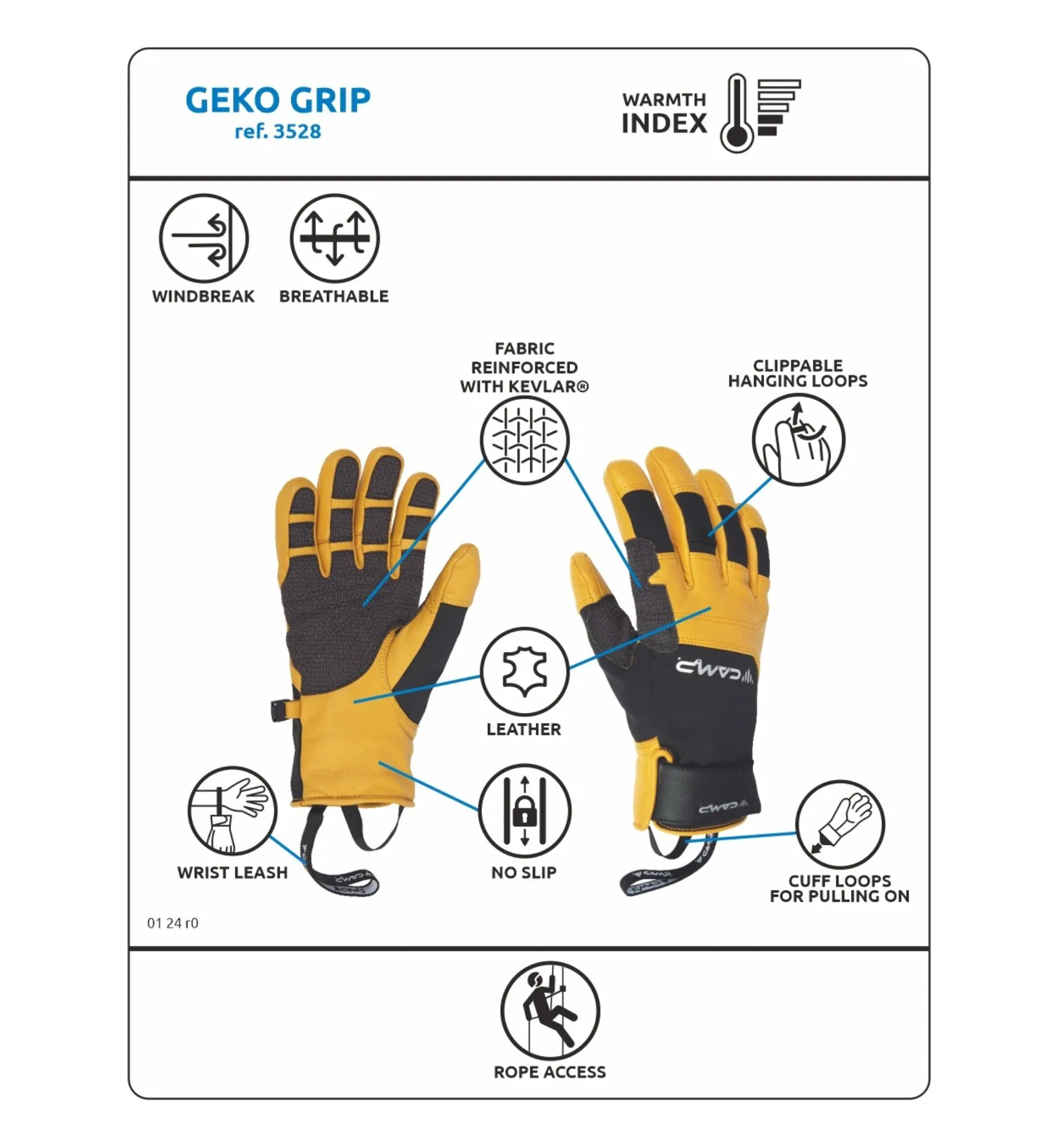 Camp Geko Grip Gloves
