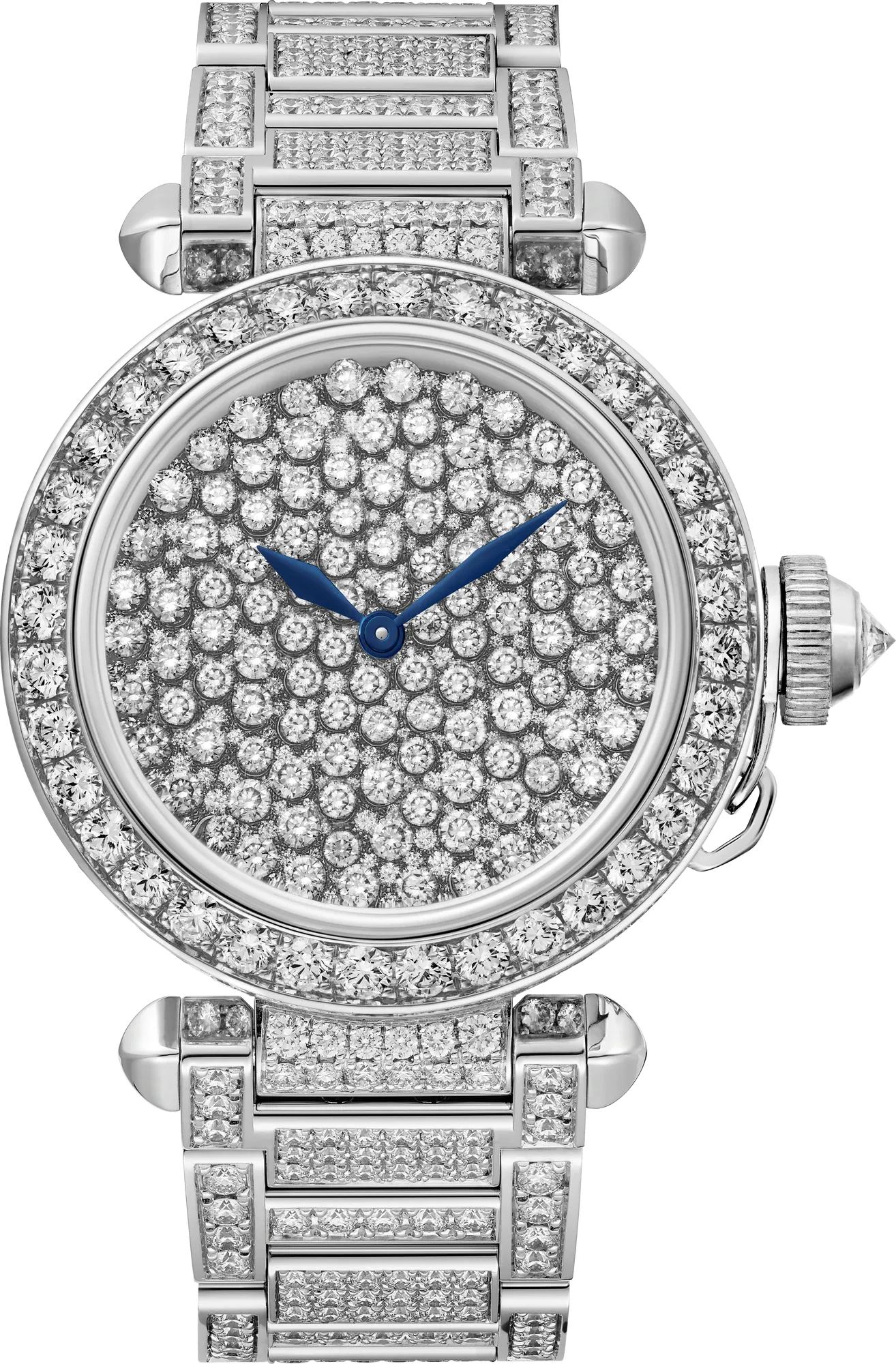 Cartier Pasha 35 mm White Gold & Diamonds Lady's Watch