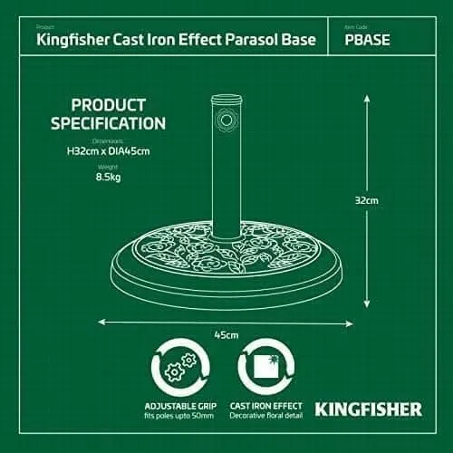 Cast Iron Effect Garden Parasol Umbrella Base