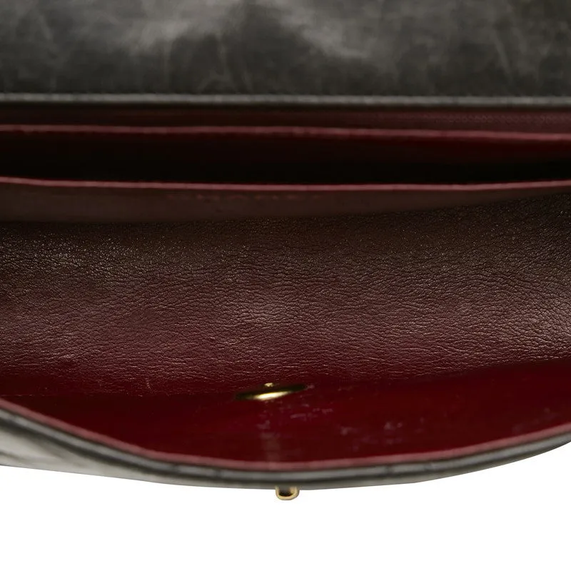 Chanel Diana Bag Classic Single Flap Bag Lambskin Leather Black Vintage Medium