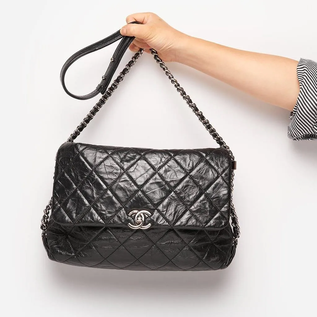 Chanel Distressed Jumbo Flap Bag