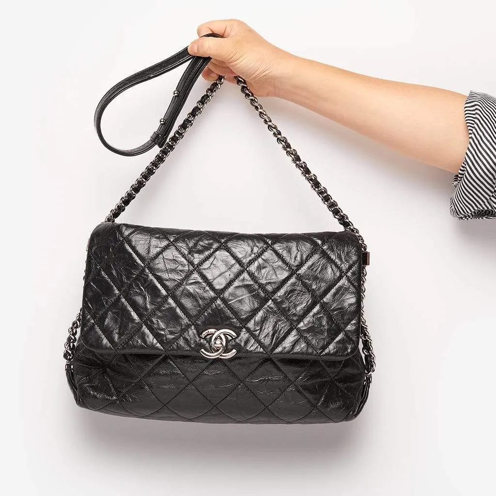 Chanel Distressed Jumbo Flap Bag