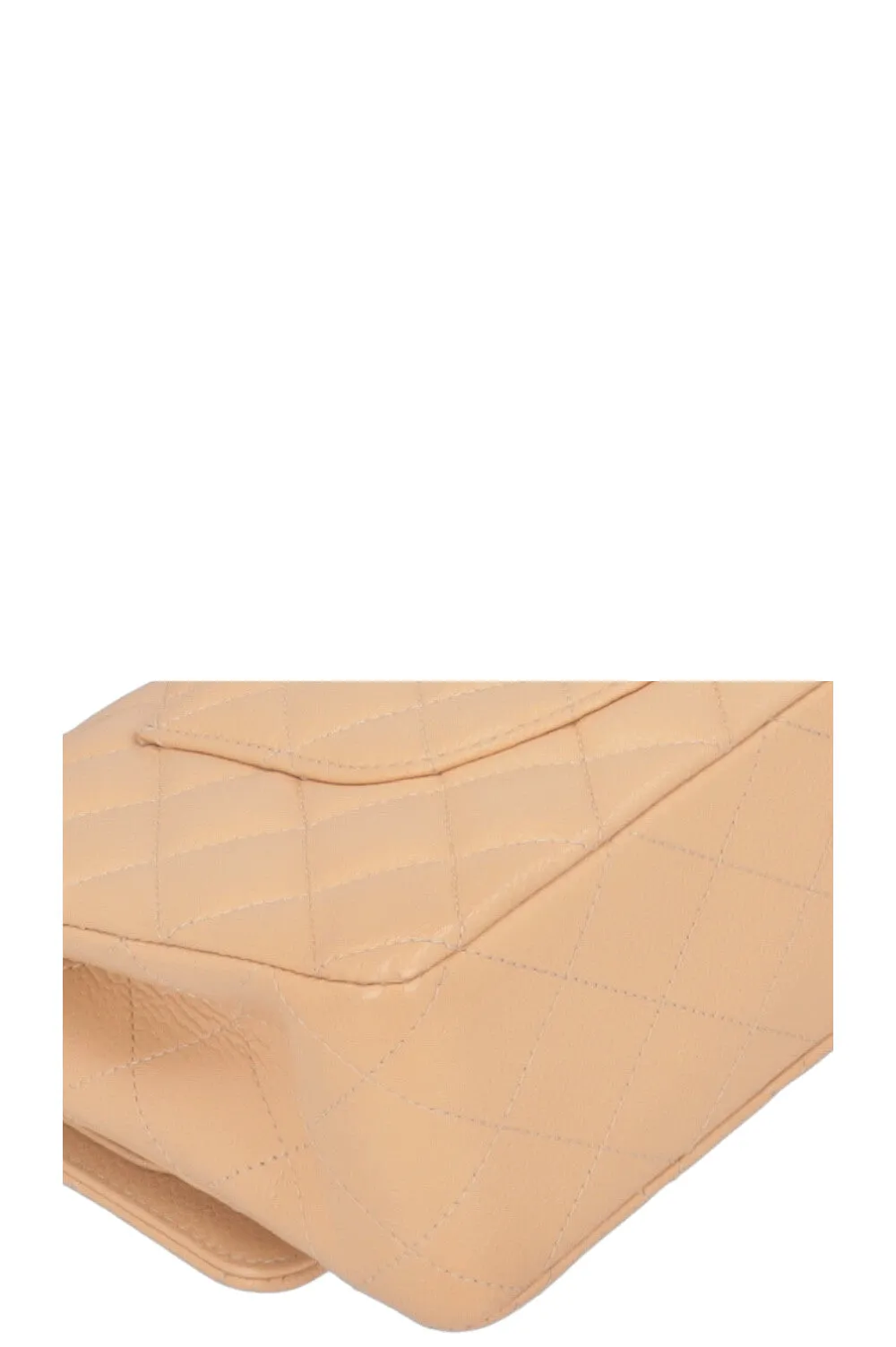 CHANEL Small Double Flap Bag Caviar Beige