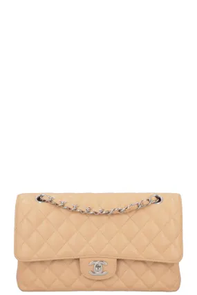 CHANEL Small Double Flap Bag Caviar Beige