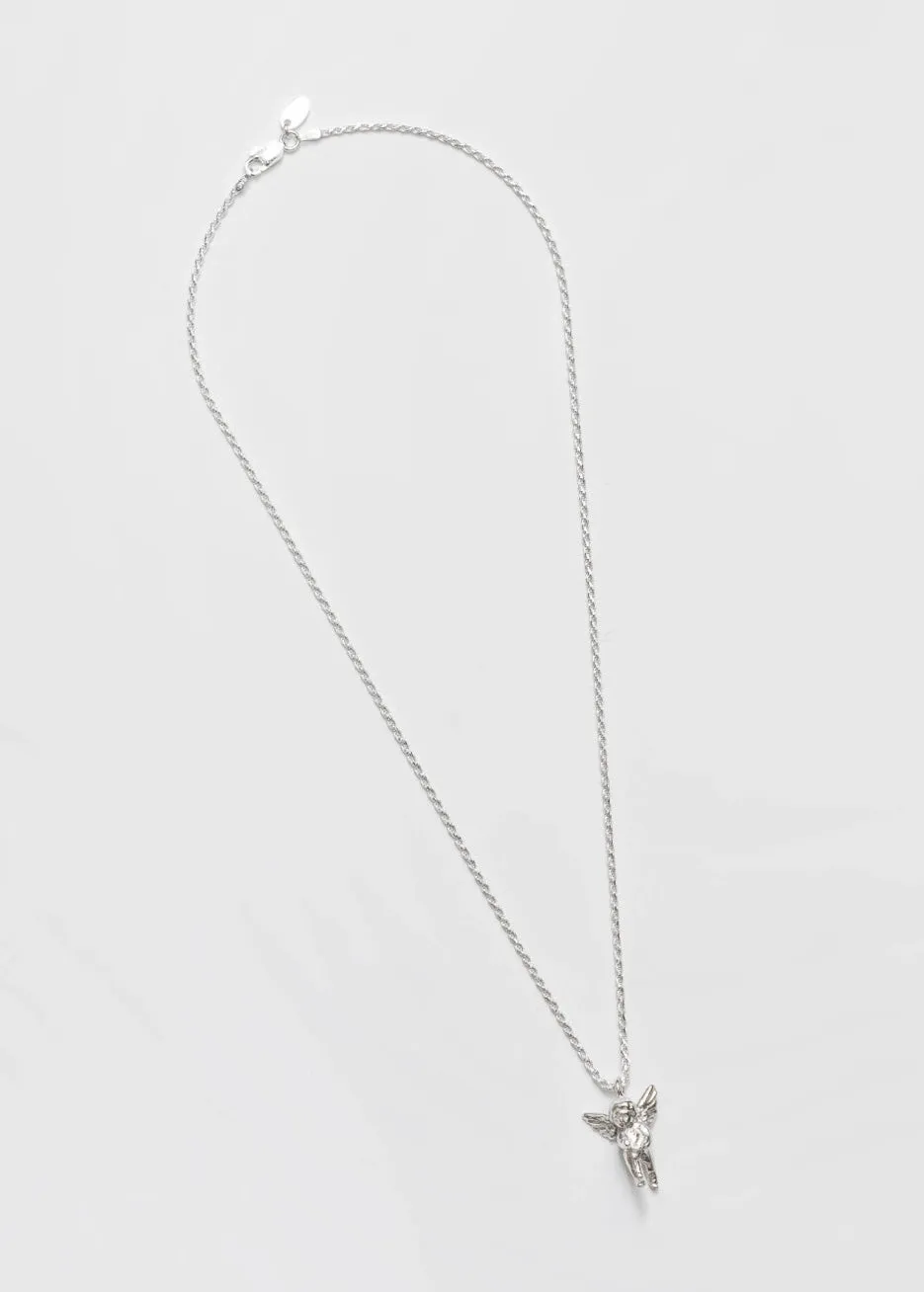 Cherub Necklace in Silver