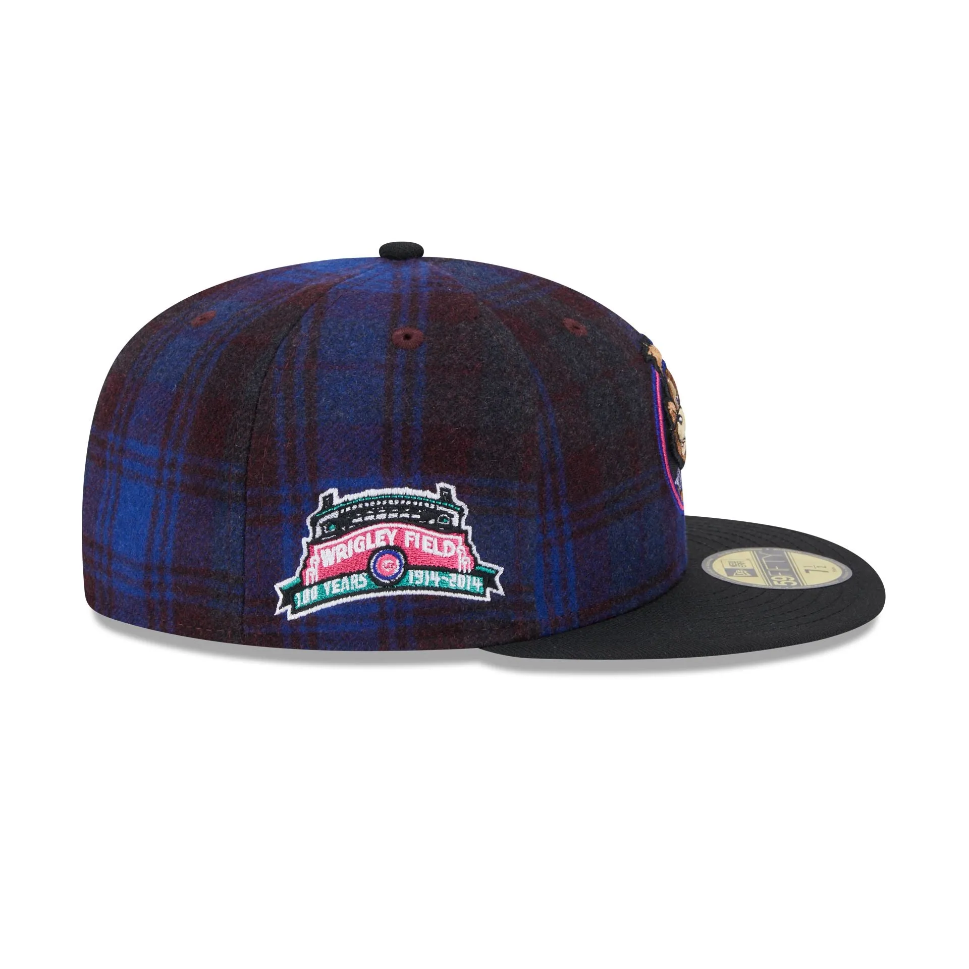 Chicago Cubs Mascot Plaid 59FIFTY Fitted Hat