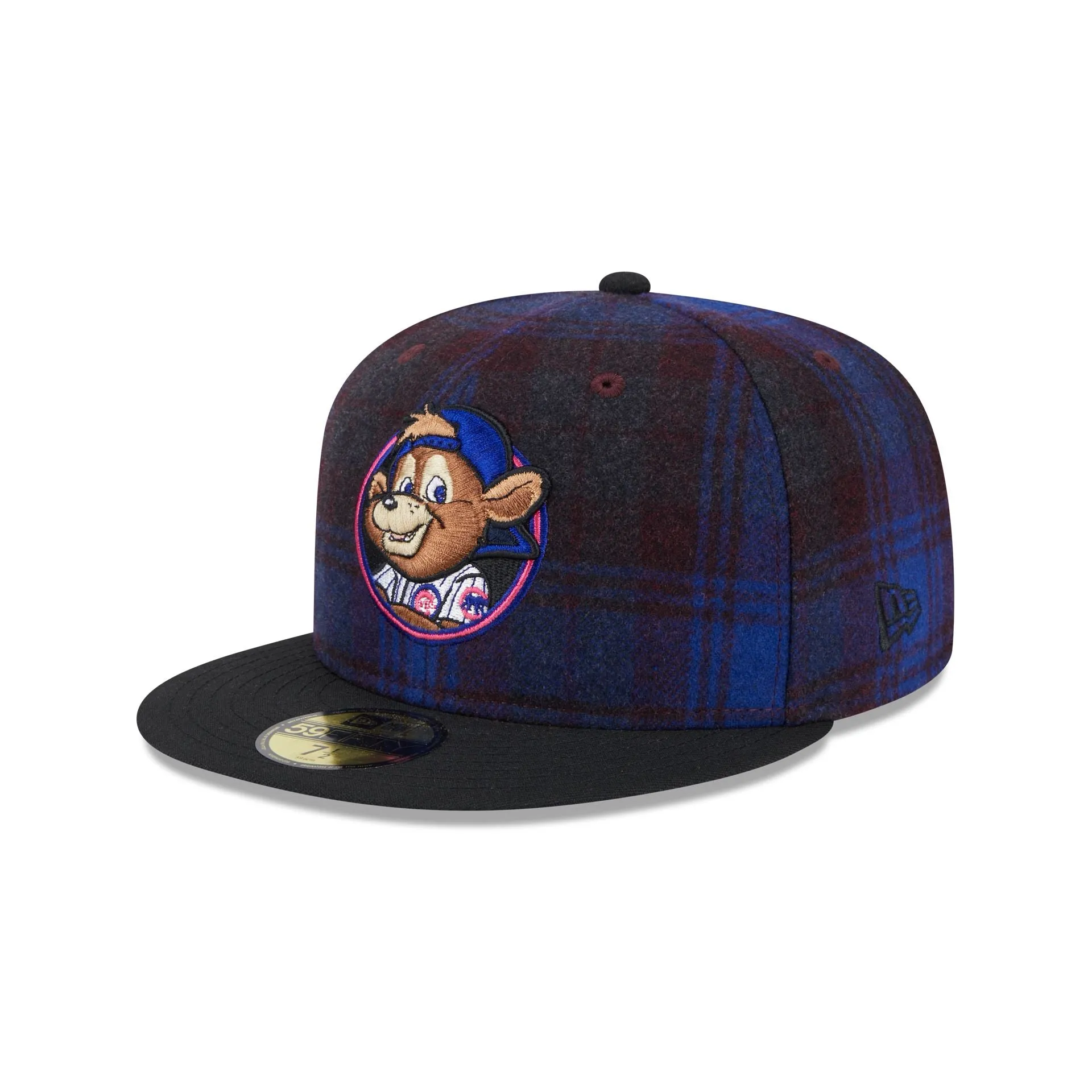 Chicago Cubs Mascot Plaid 59FIFTY Fitted Hat