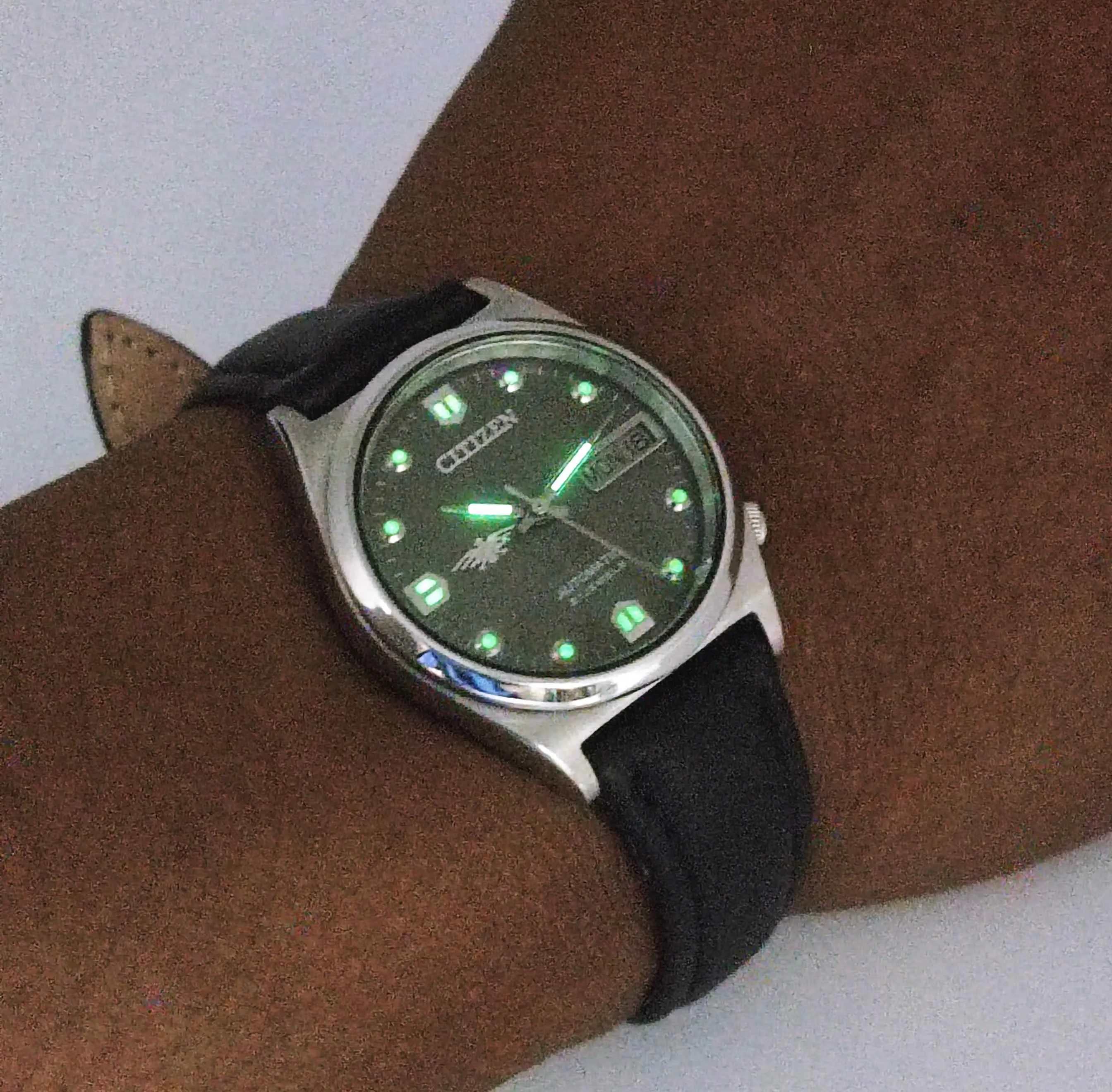 Citizen Automatic 8200A Gray Dial 21 Jewels Day Date Men's Watch