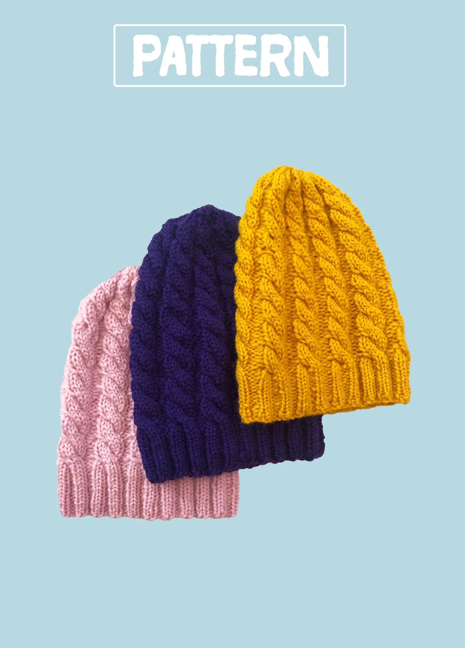Classic Cable Beanie- PATTERN - Dream
