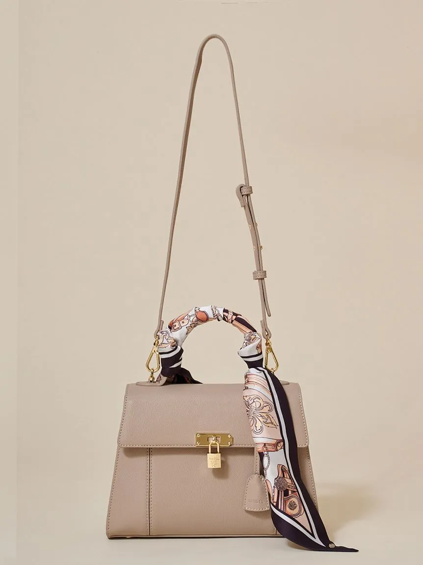 Convertible Shoulder Bag with Scarf Wrap Handle