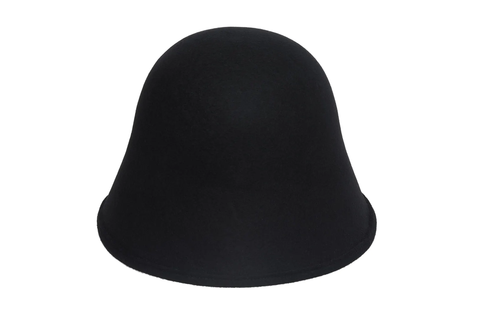Crown Hat in Black Wool