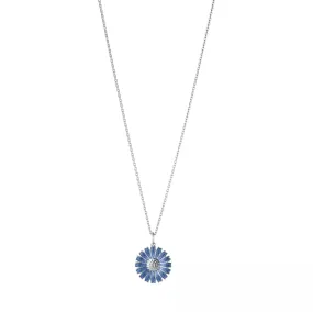 DAISY Blue Flower Necklace